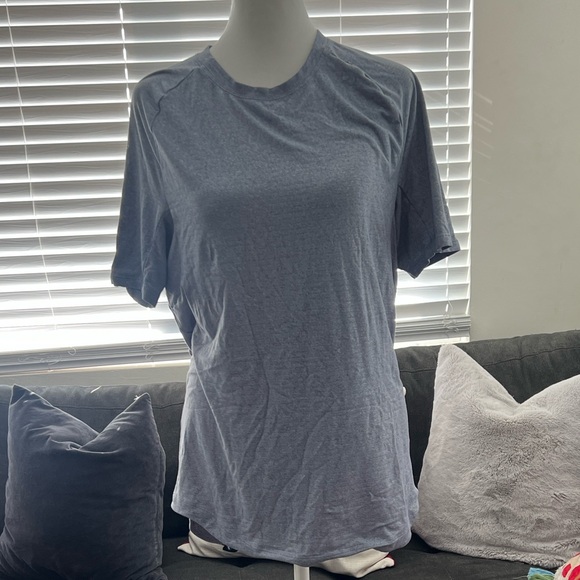 Lululemon Athletica Light Blue Short Sleeve Tee - Picture 3 of 12